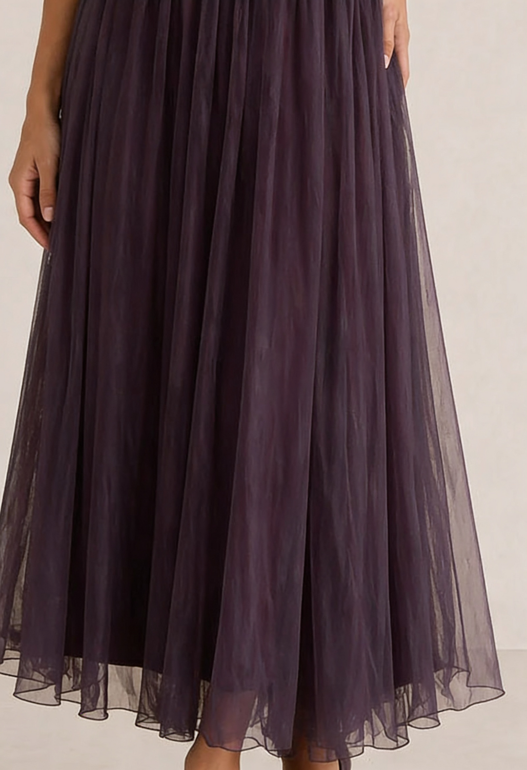 FLAVIA | Larga violeta con encaje