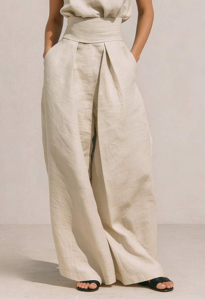 ZIRELLA | Conjunto Minimalista Completo con Pantalones Amplios