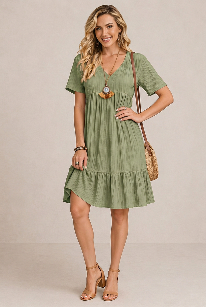 ROVENA | Mini Vestido Boho