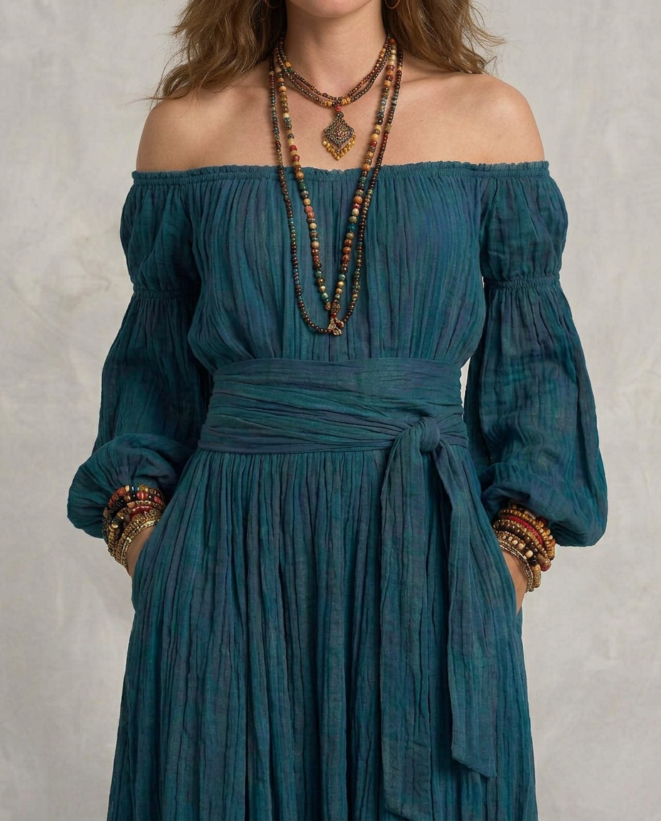 ARIANA | Maxi Vestido Sin Mangas Teal