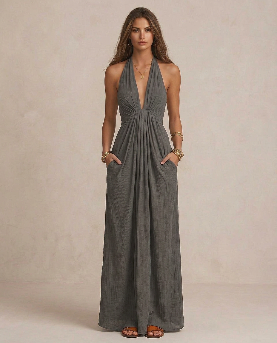 GIULIA | Maxi Vestido Draped