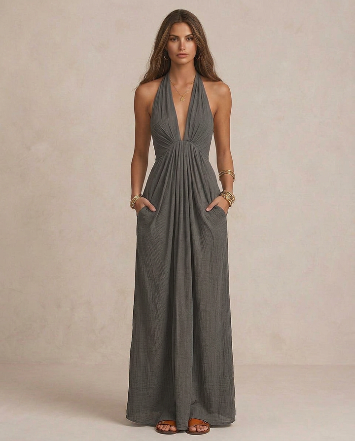 GIULIA | Maxi Vestido Draped