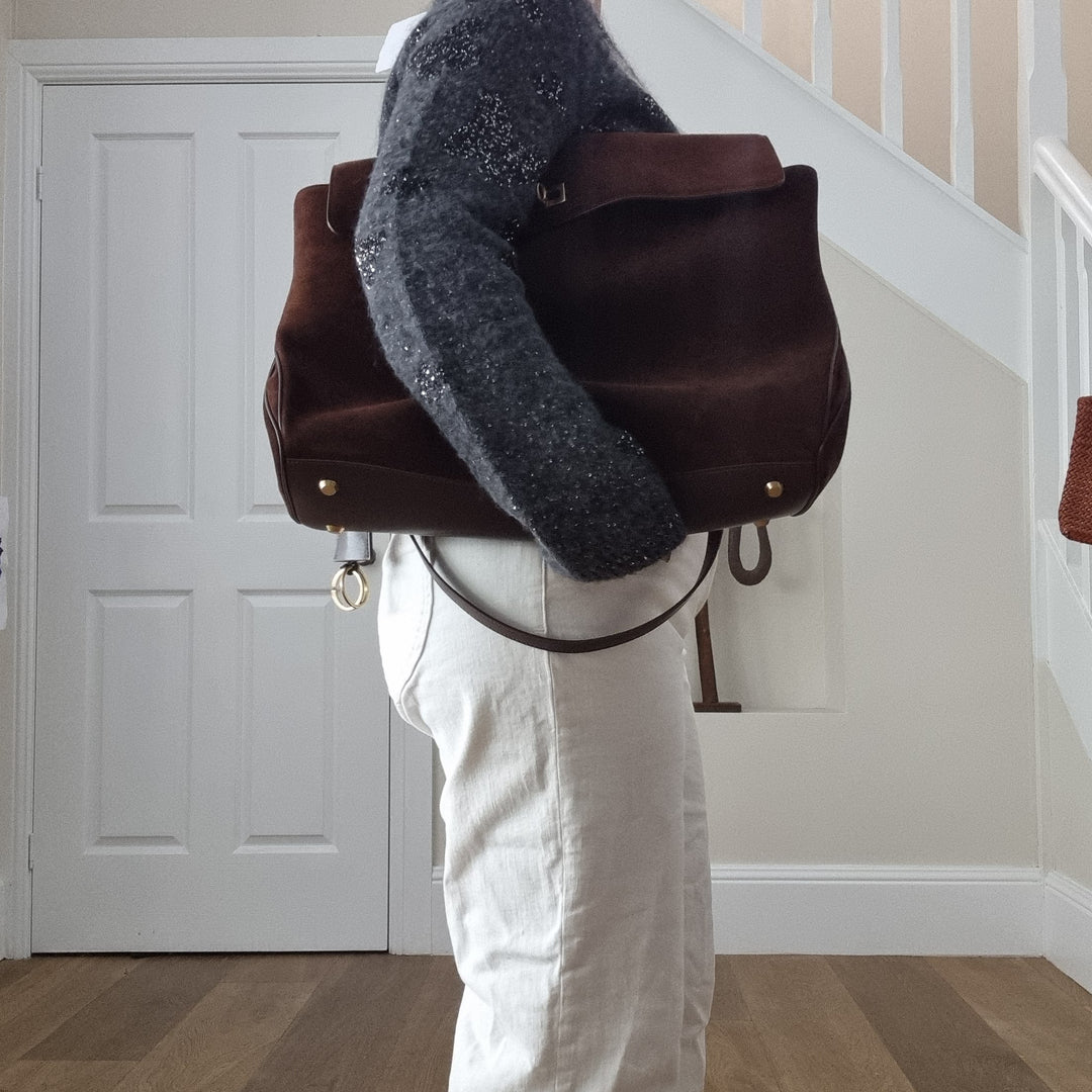 Harper | Bolso de hombro (gamuza)