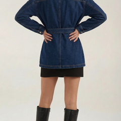 Alice | Chaqueta Vaquera con Cinturón Ajustable