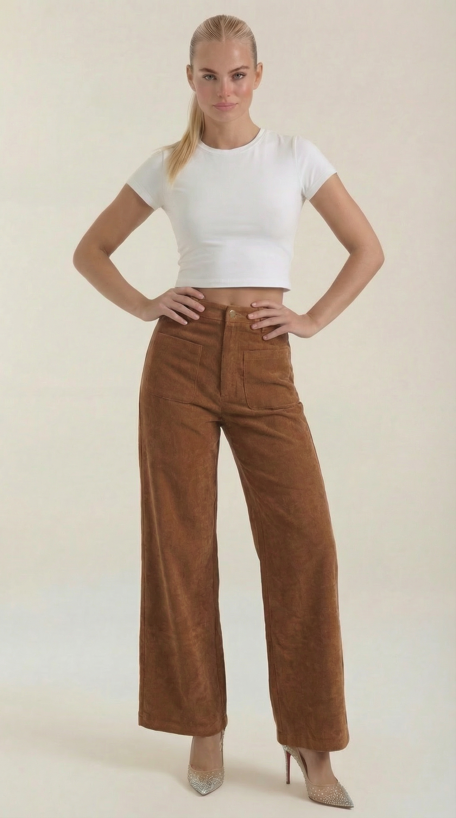 Allison | Pantalón Ancho de Pana