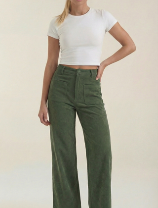 Allison | Pantalón Ancho de Pana