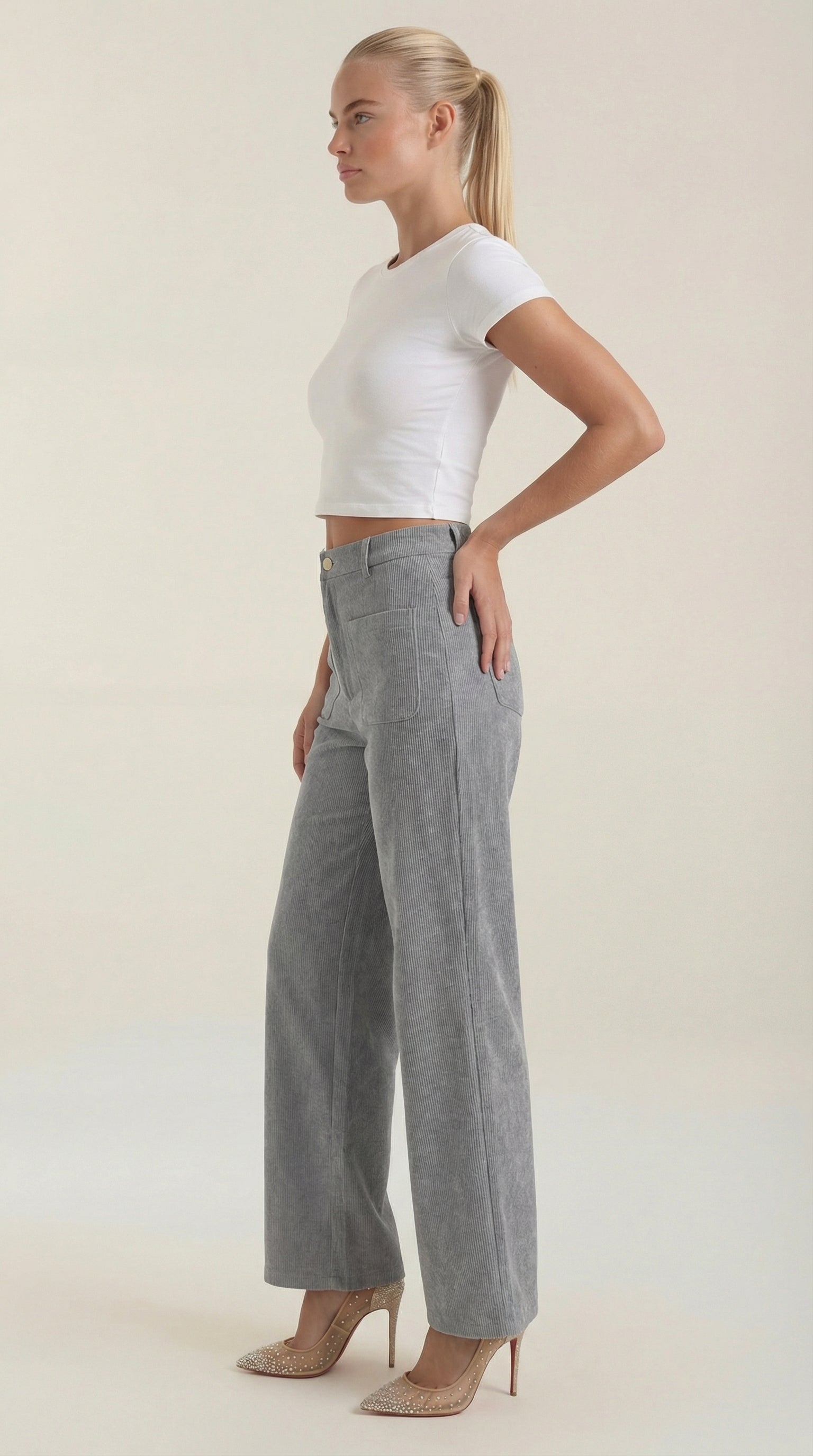 Allison | Pantalón Ancho de Pana