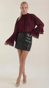 Alma | Top transparente de cuello alto