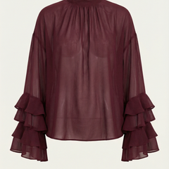 Alma | Top Transparente de Cuello Alto