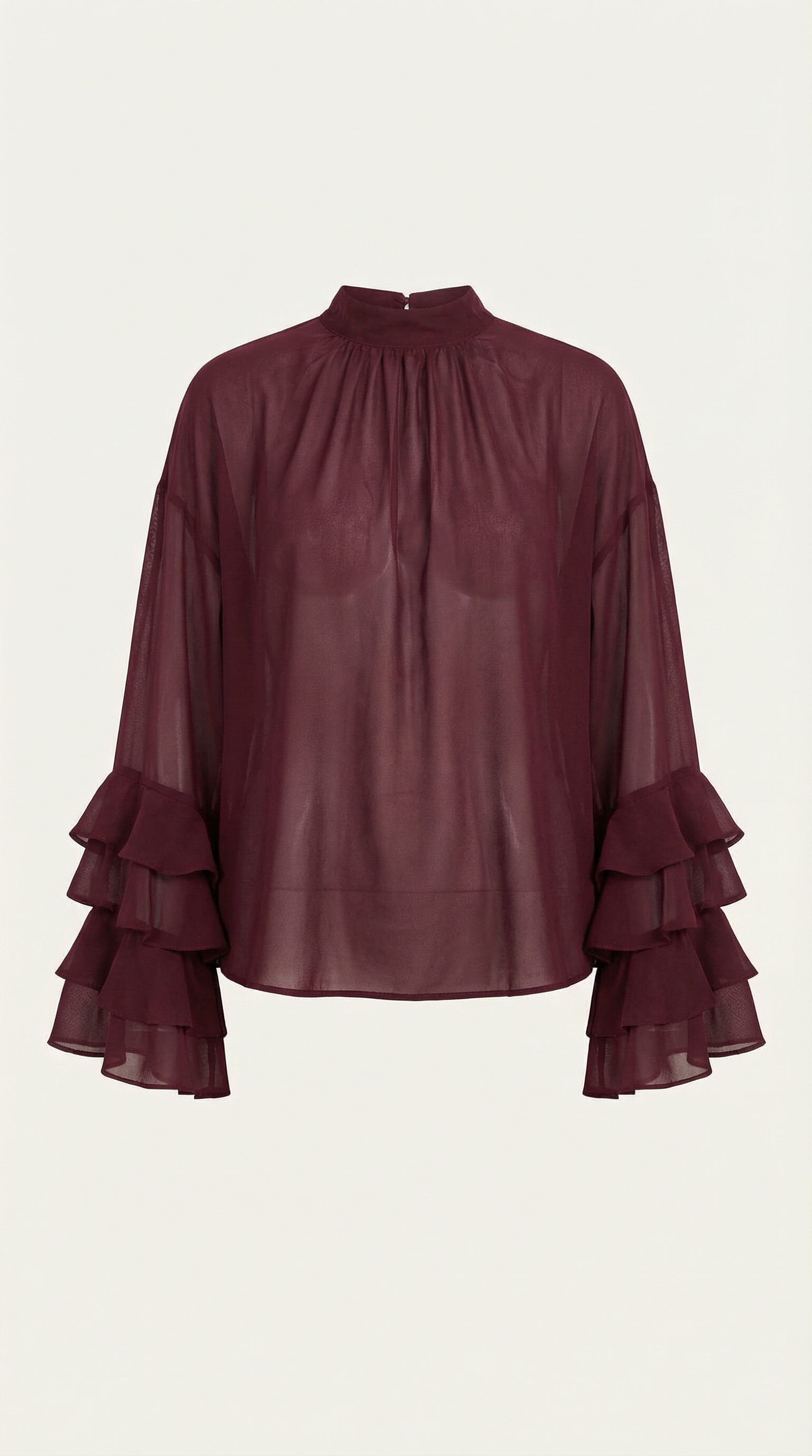 Alma | Top Transparente de Cuello Alto