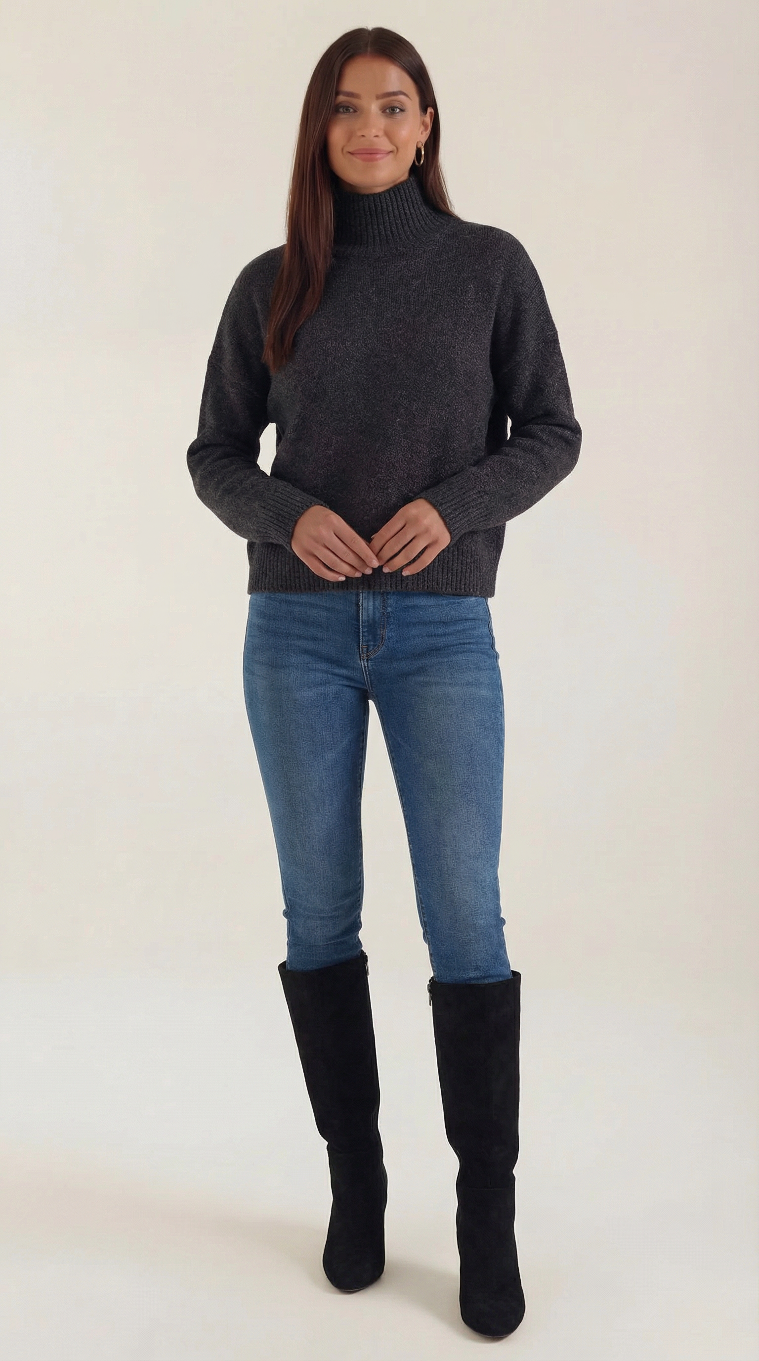 Andrea | Suéter de Cuello Alto Elegante