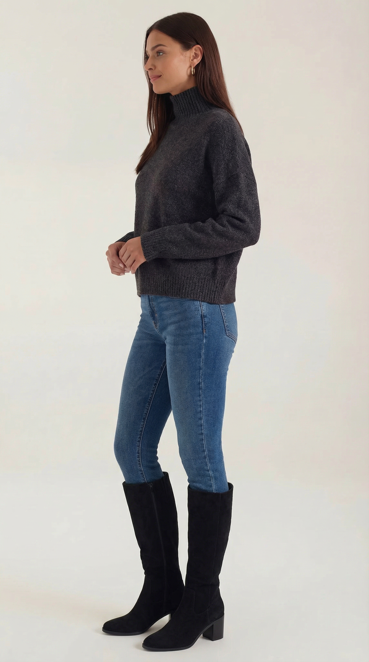 Andrea | Suéter de Cuello Alto Elegante