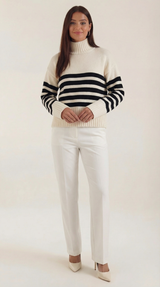Angela | Suéter oversize a rayas