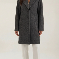 Ann | Gabardina Clásica Gris