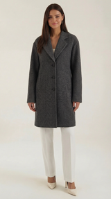 Ann | Gabardina clásica gris