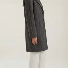 Ann | Gabardina Clásica Gris