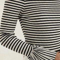 Anna | Camisa a Rayas con Mangas Abullonadas