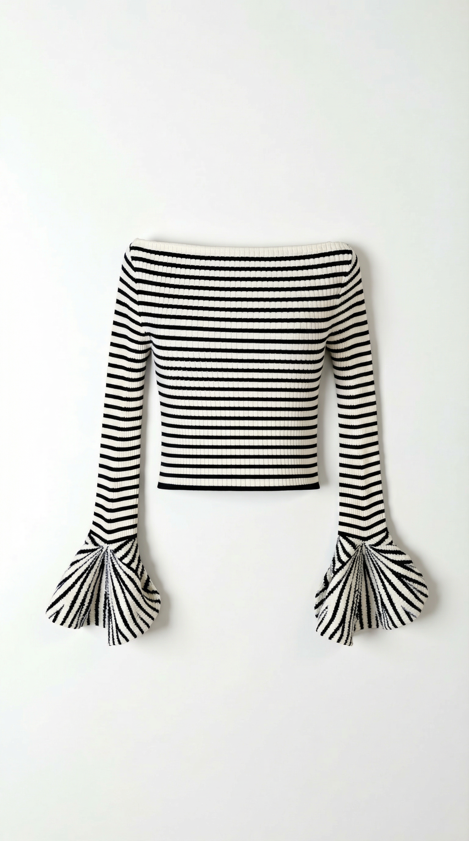 Anna | Camisa a Rayas con Mangas Abullonadas