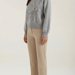 Fabiola | Suéter de Punto con Diseño Floral