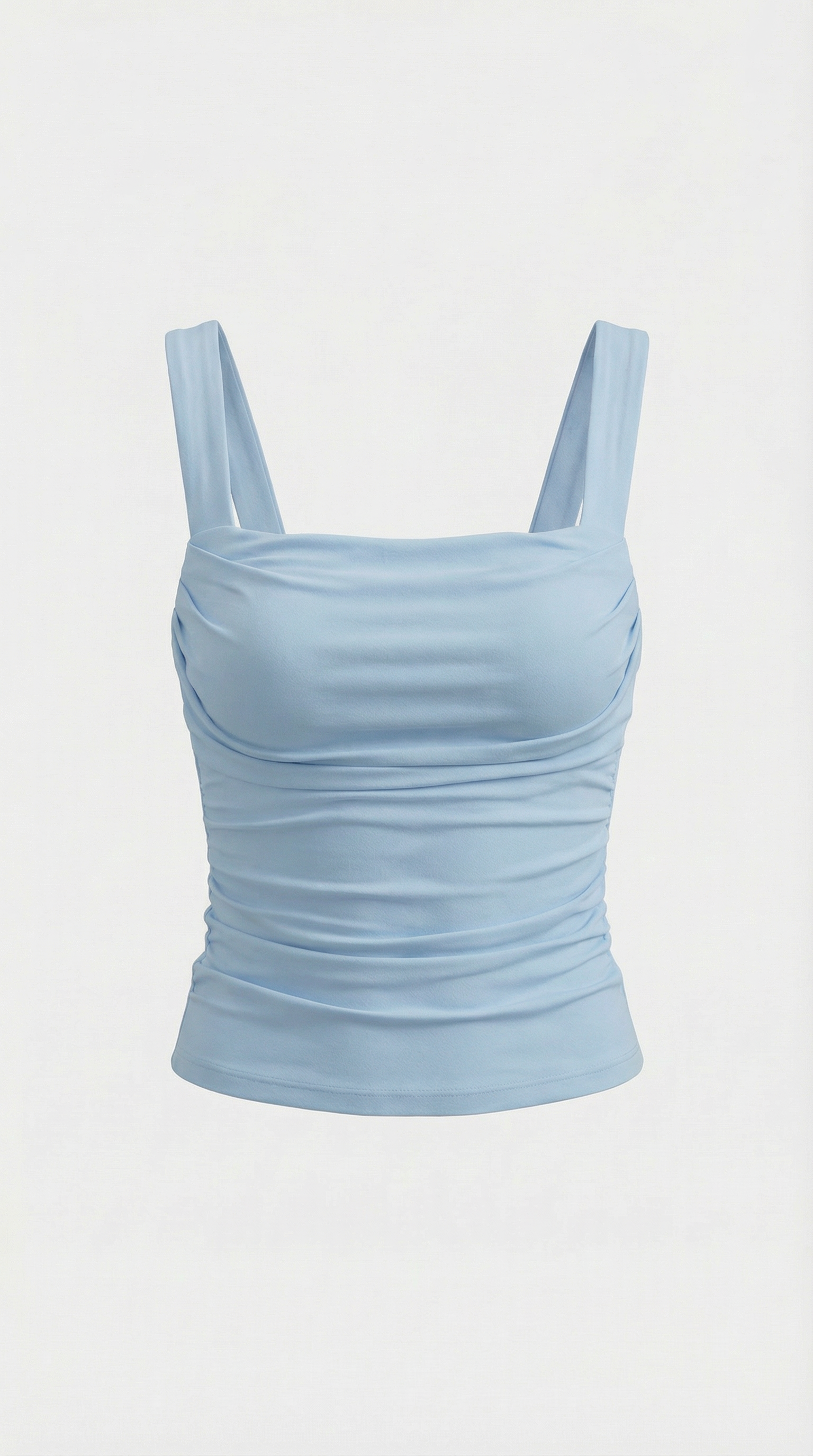 Begoña | Blusa Fruncida con Escote Cuadrado