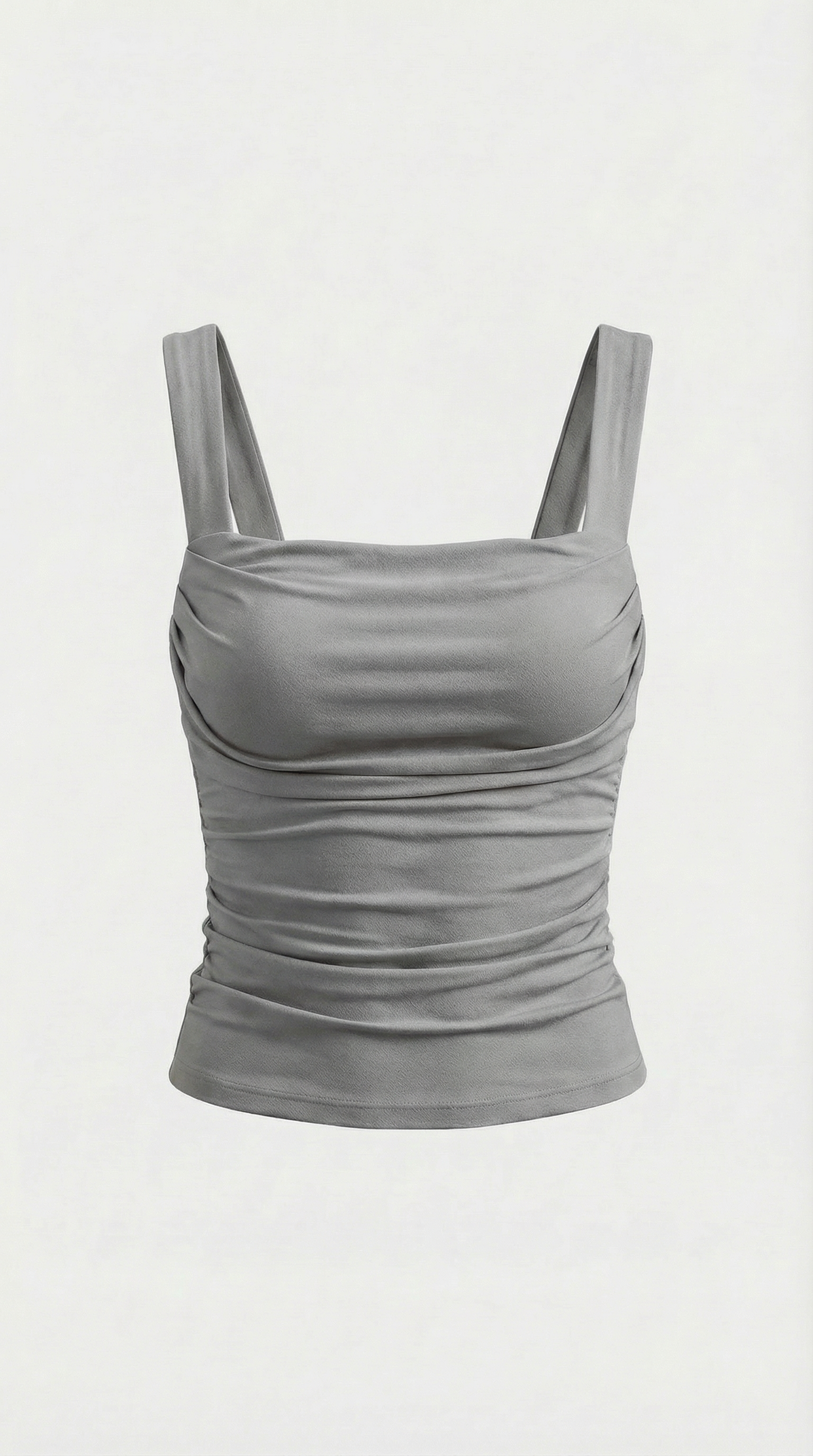 Begoña | Blusa Fruncida con Escote Cuadrado