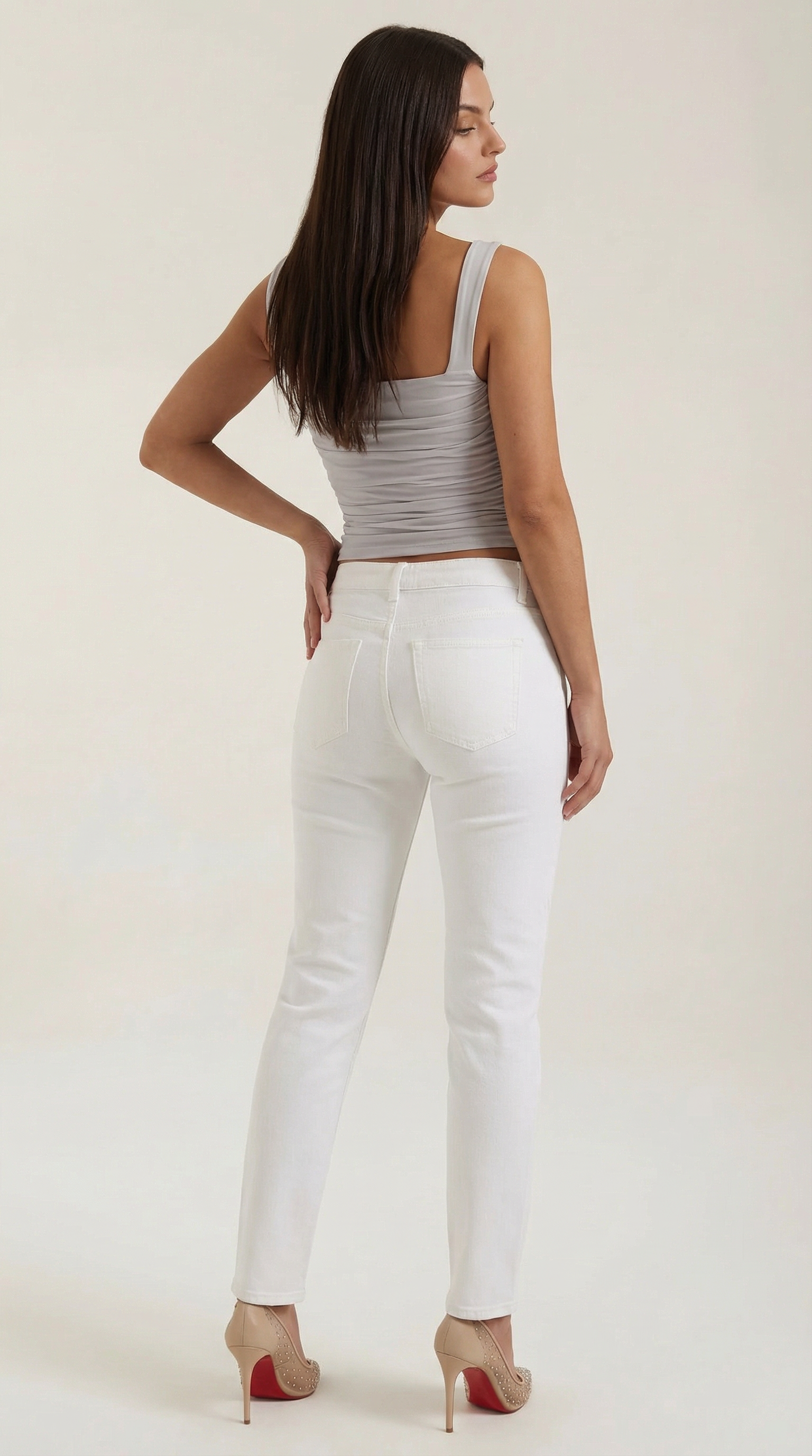 Begoña | Blusa Fruncida con Escote Cuadrado