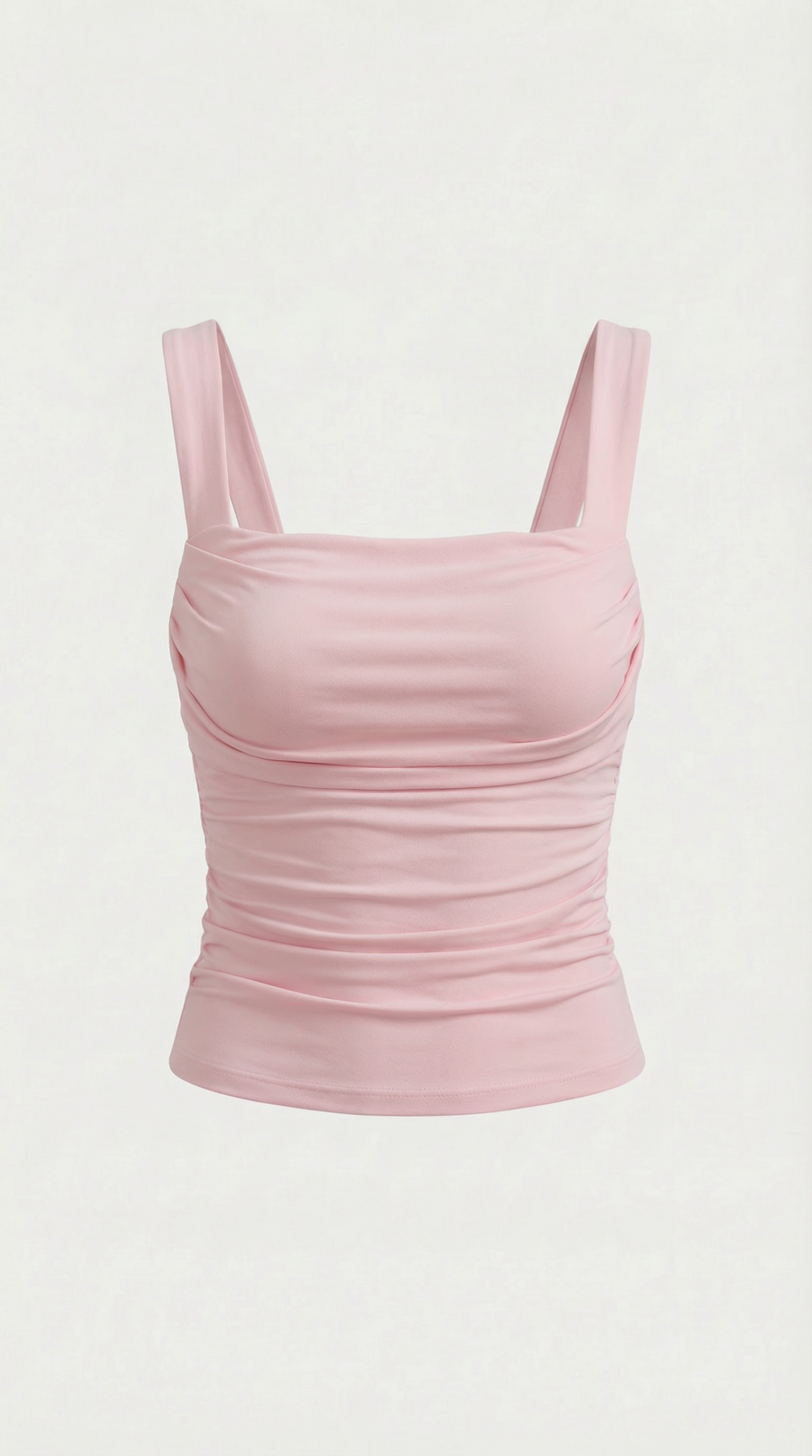 Begoña | Blusa Fruncida con Escote Cuadrado
