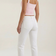 Begoña | Blusa Fruncida con Escote Cuadrado