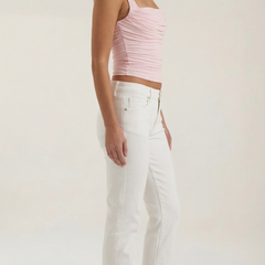 Begoña | Blusa Fruncida con Escote Cuadrado