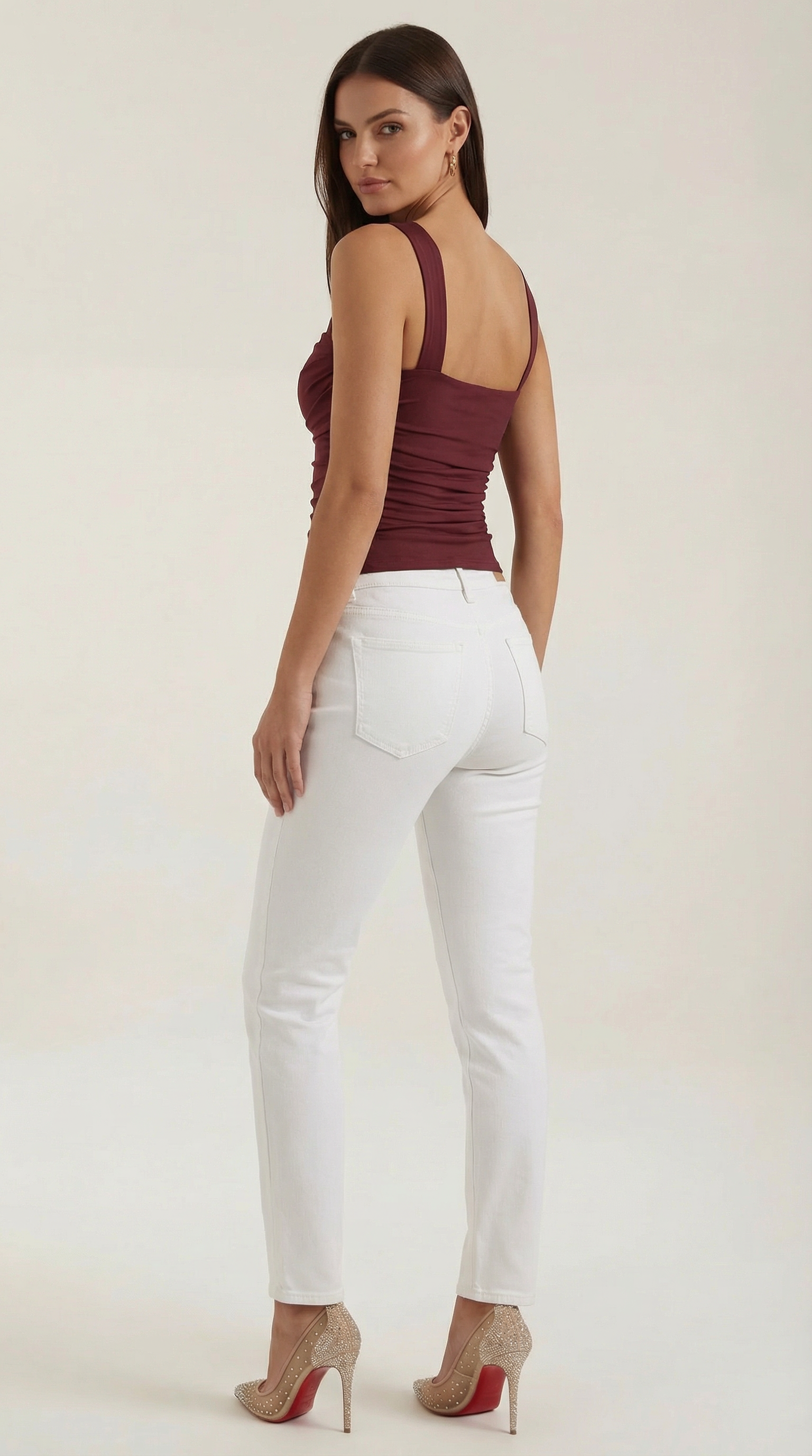 Begoña | Blusa Fruncida con Escote Cuadrado
