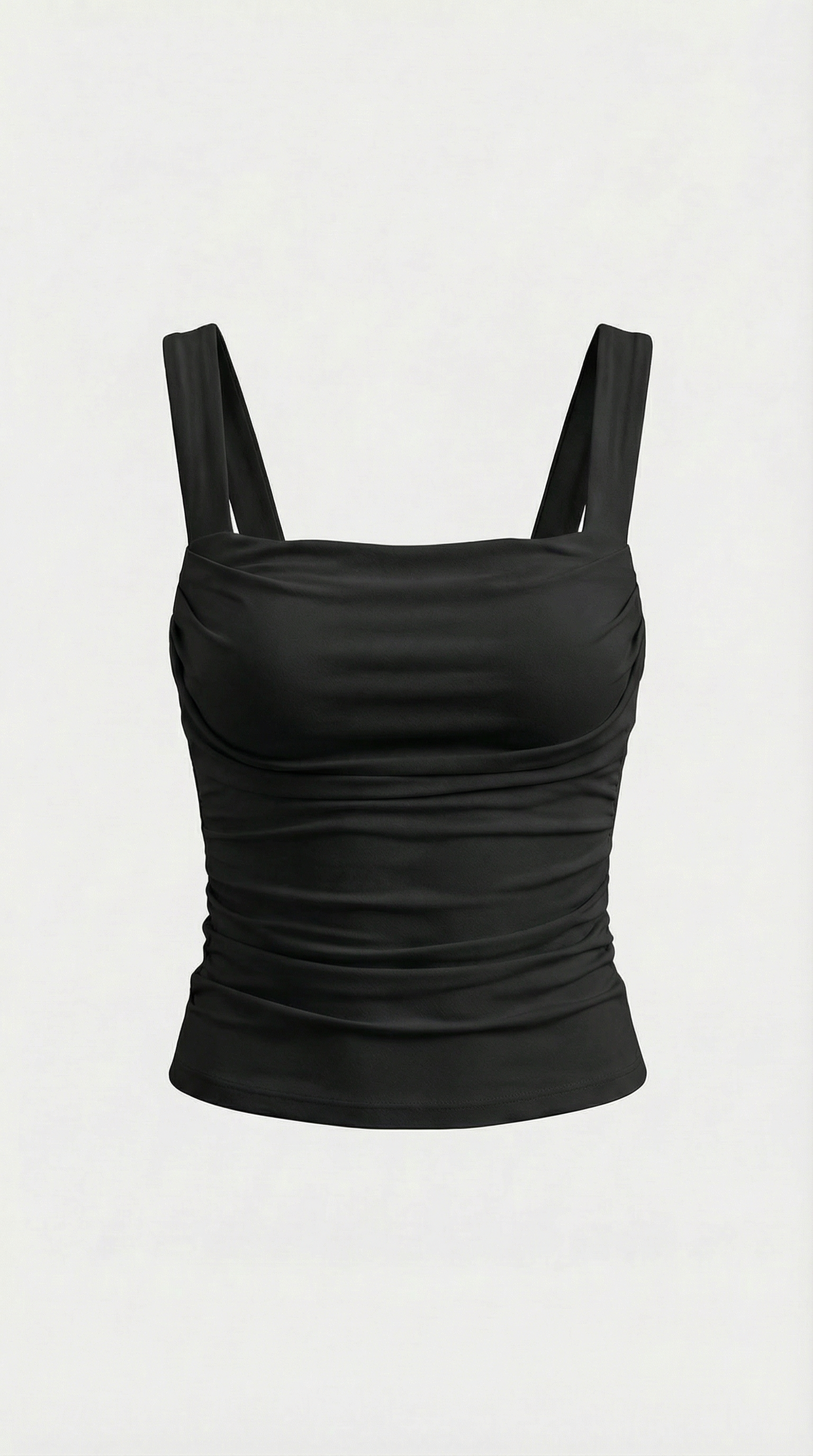 Begoña | Blusa Fruncida con Escote Cuadrado