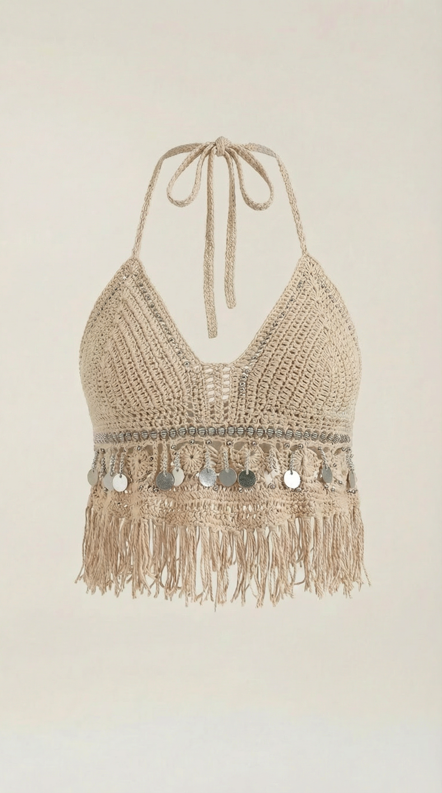 Brandy | Top Halter Boho de Punto