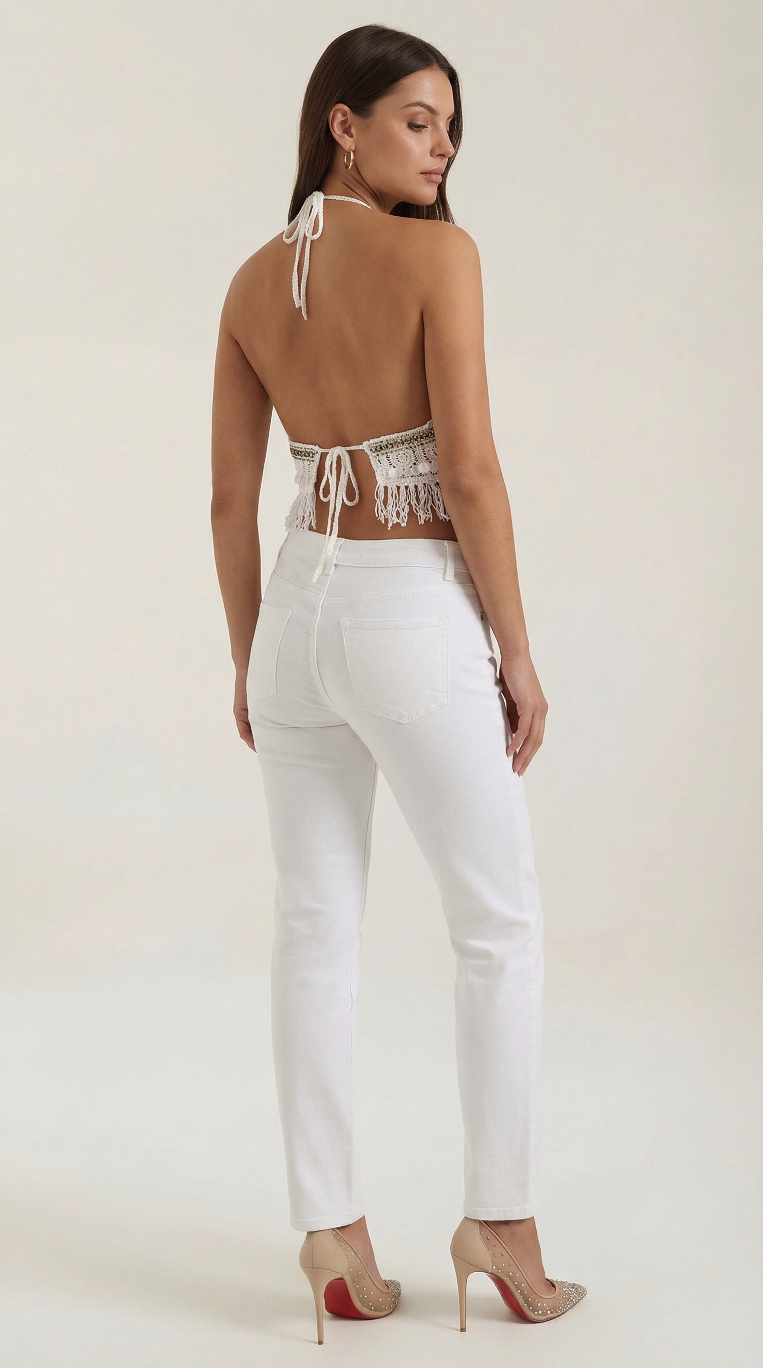 Brandy | Top Halter Boho de Punto