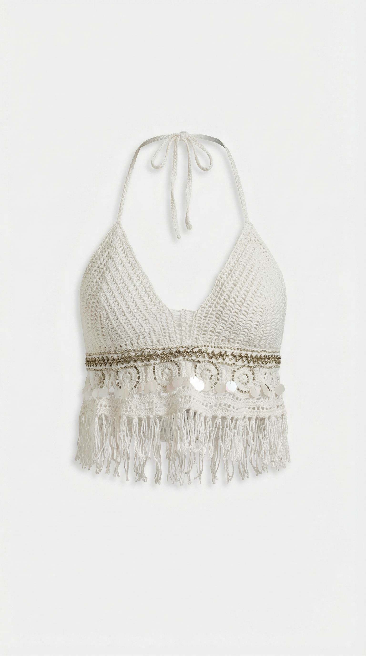 Brandy | Top Halter Boho de Punto