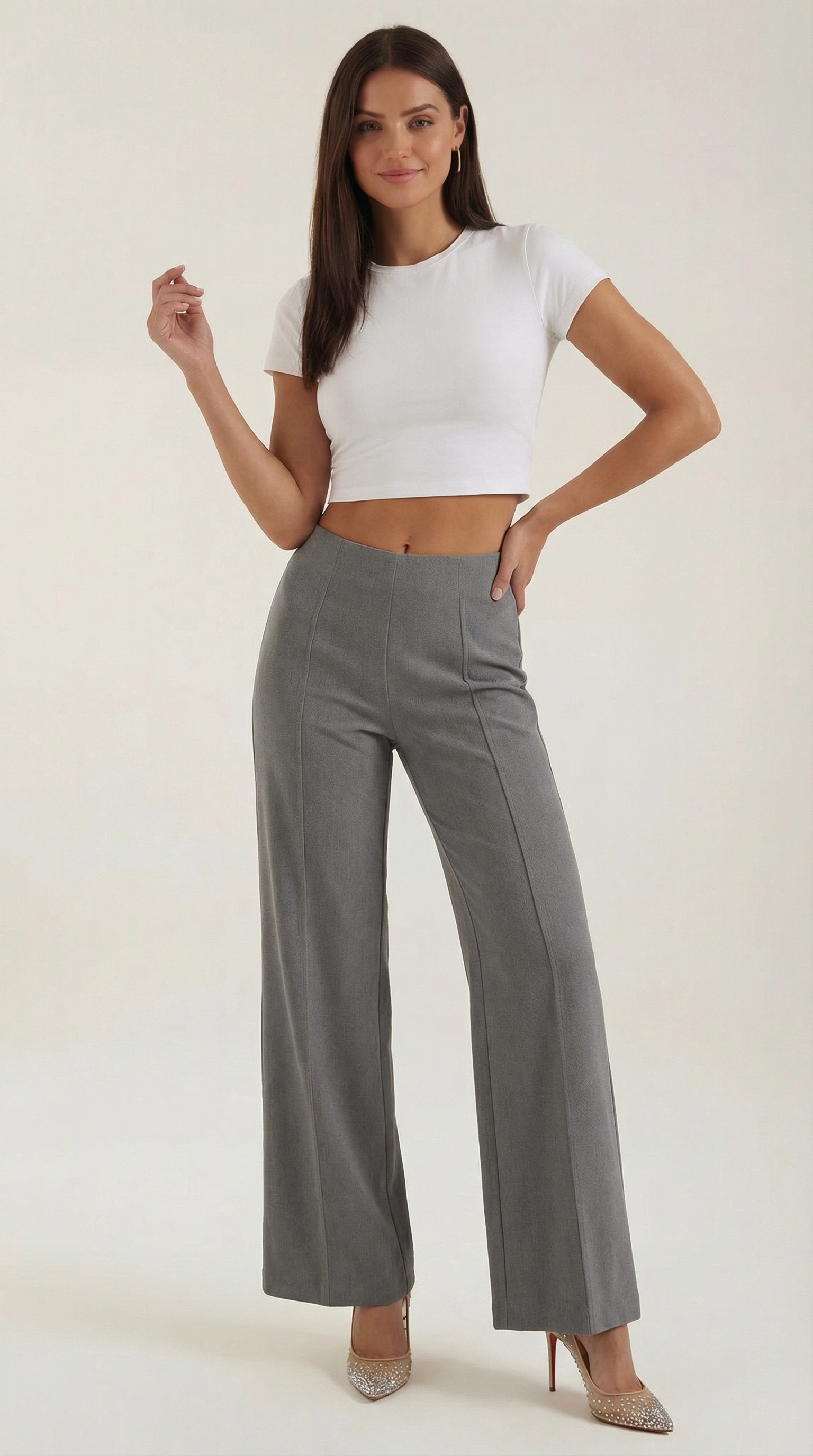 Brooke | Pantalón Baggy de Cintura Media