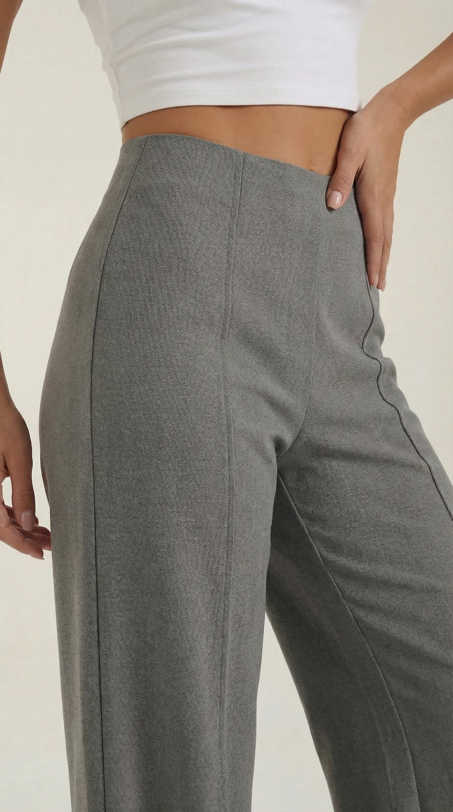 Brooke | Pantalón Baggy de Cintura Media