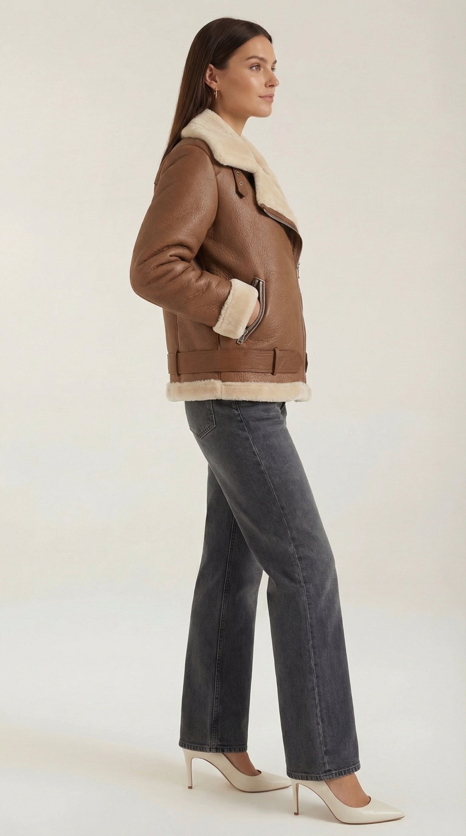 Christine | Chaqueta de Forro Polar con Cinturón