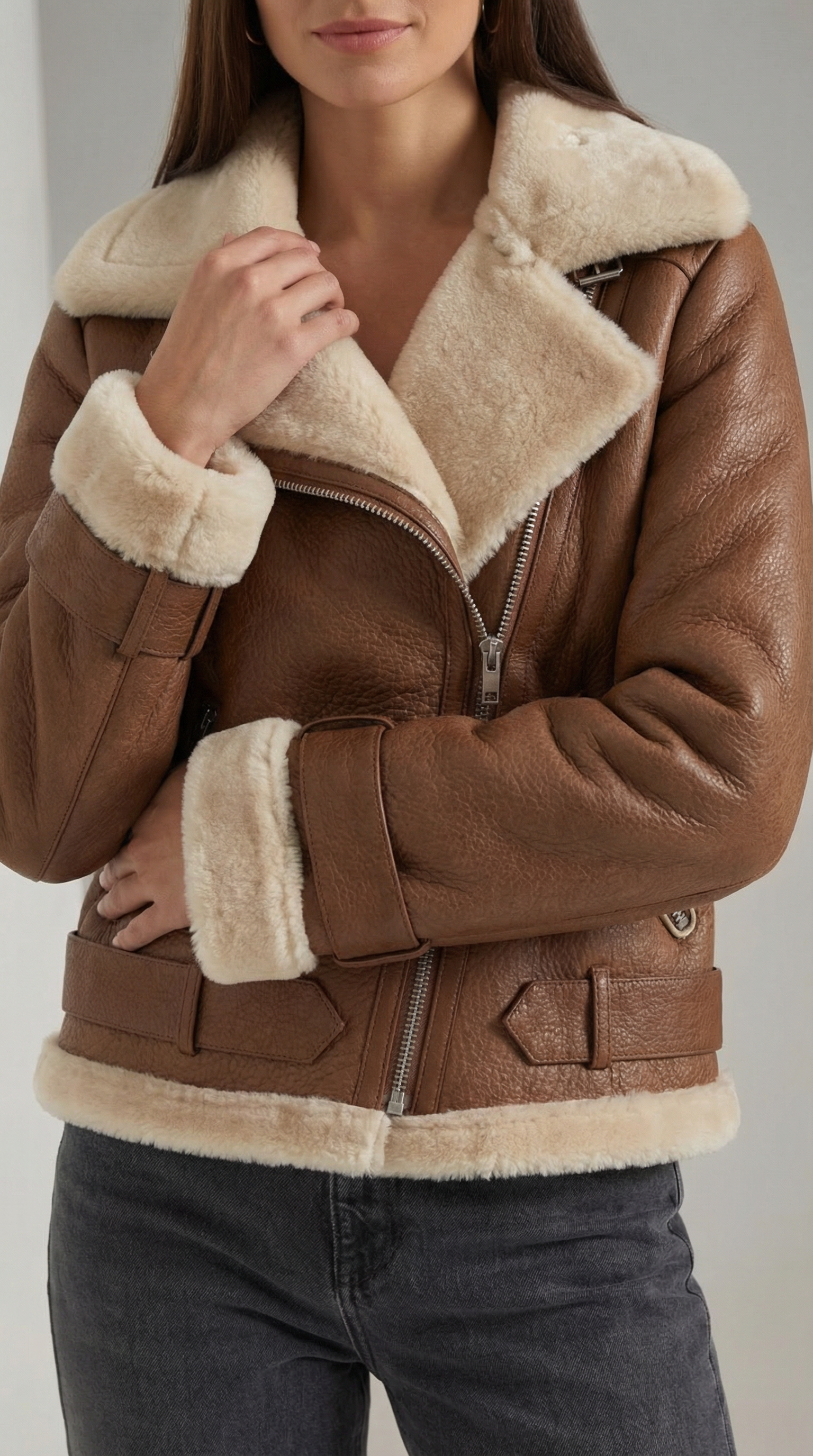 Christine | Chaqueta de Forro Polar con Cinturón