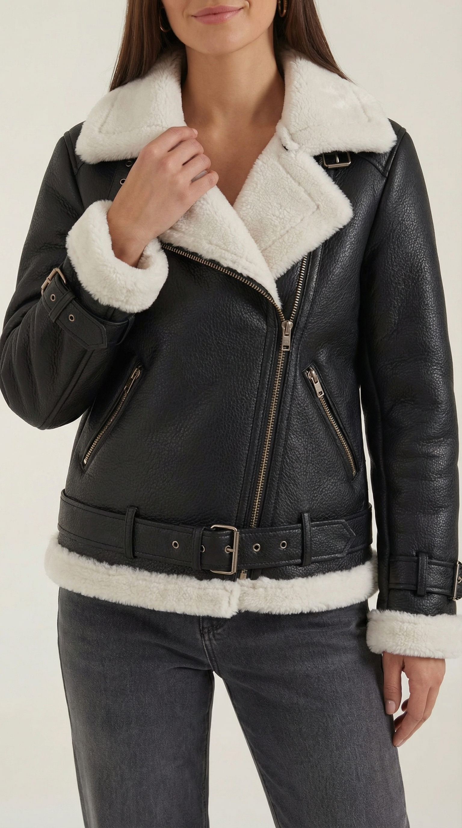 Christine | Chaqueta de Forro Polar con Cinturón