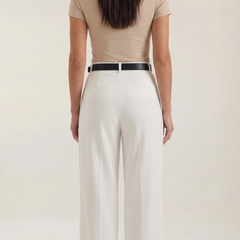 Clea | Pantalón Recto de Cintura Alta