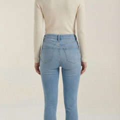 Constance | Top de Algodón de Cuello Alto
