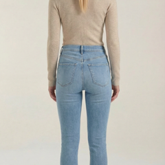 Constance | Top de Algodón de Cuello Alto