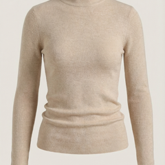 Constance | Top de Algodón de Cuello Alto
