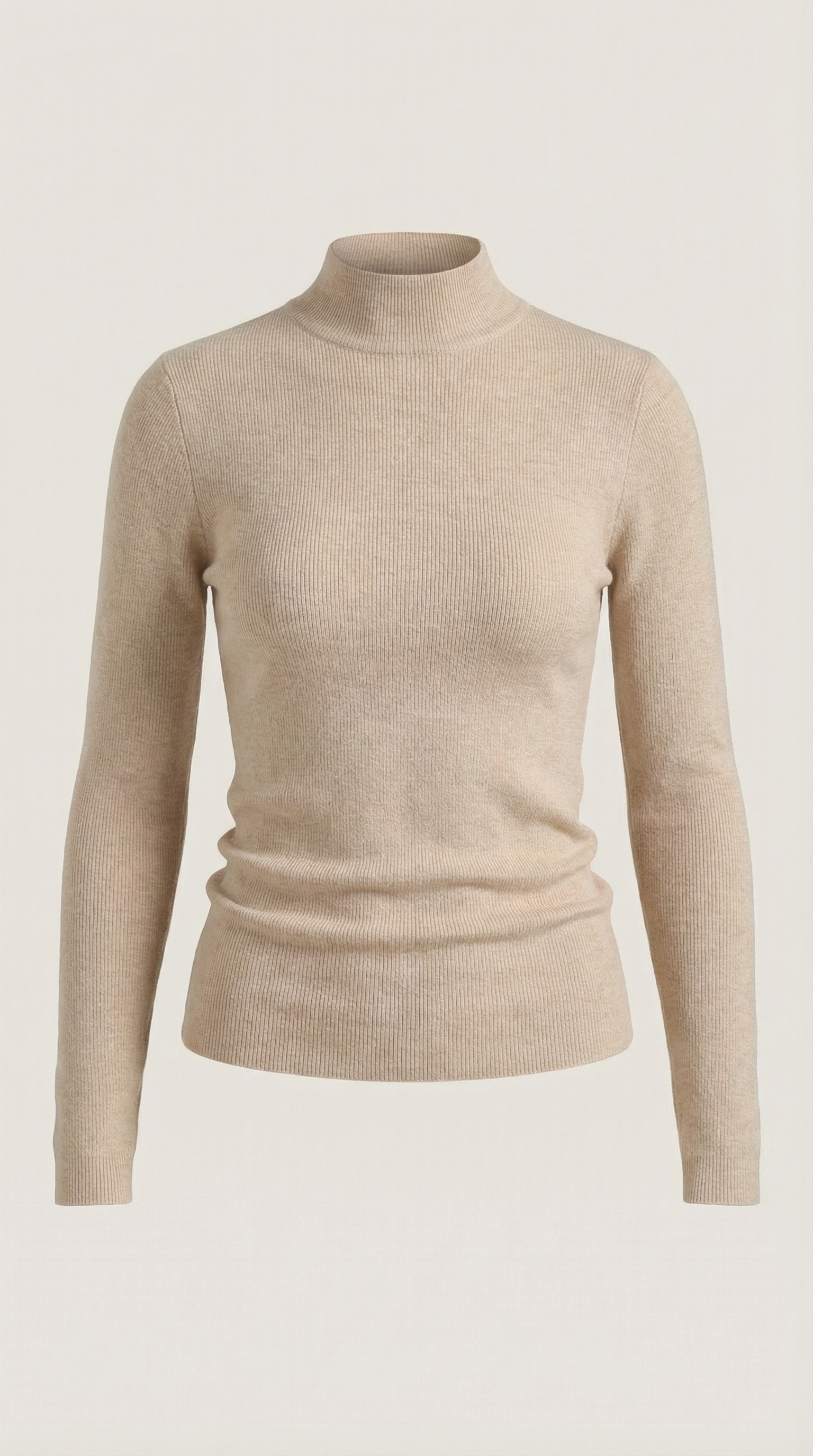 Constance | Top de Algodón de Cuello Alto