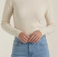 Constance | Top de Algodón de Cuello Alto