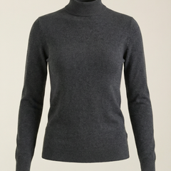 Constance | Top de Algodón de Cuello Alto