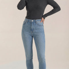 Constance | Top de Algodón de Cuello Alto