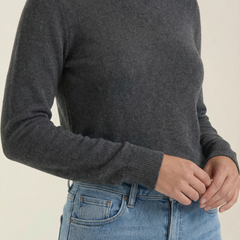 Constance | Top de Algodón de Cuello Alto