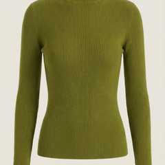 Constance | Top de Algodón de Cuello Alto