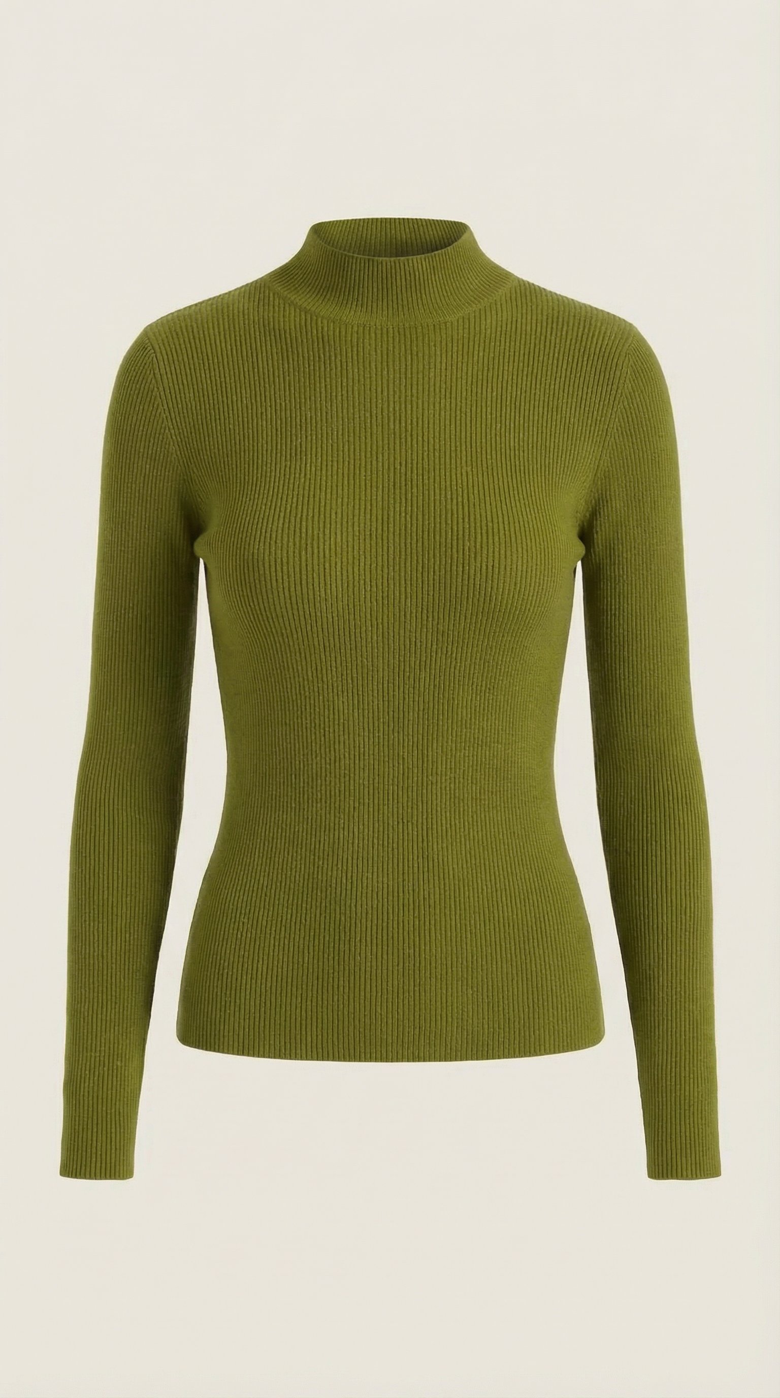Constance | Top de Algodón de Cuello Alto